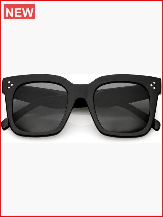 Oversized Retro Square Sunglasses 50mm UV400 Protection main image 6
